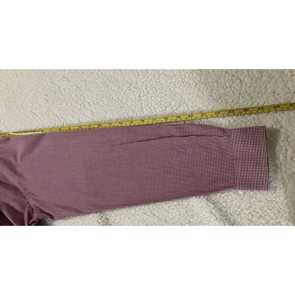 Nautica Shirt Mens 15.5 34/35 Red Gingham Plaid Button Down - Picture 7 of 9